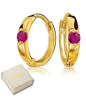 Gold hoop earrings 8k