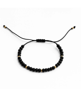 Bracelet with tourmaline and gold beads gold 14k BSZN.18P