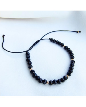 Bracelet with tourmaline and gold beads gold 14k BSZN.18P