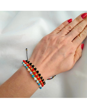 Silver Bead Bracelet ONYX