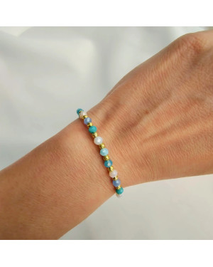 Silver Bead Bracelet ONYX