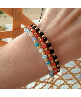 Silver Bead Bracelet ONYX