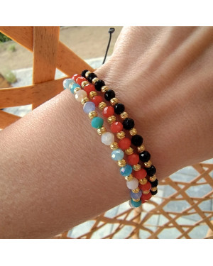 Silver Bead Bracelet ONYX