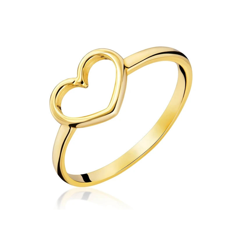 Gold heart ring 333 P2.1371 | GoldJewellery