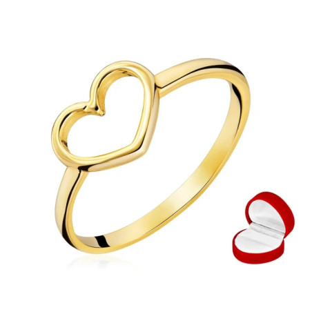 Gold heart ring 333 P2.1371 | GoldJewellery