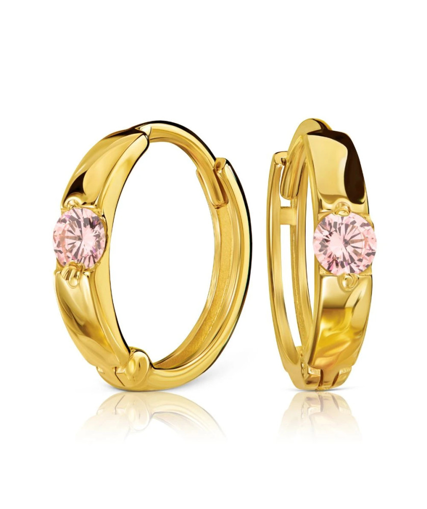 Gold hoop earrings 8k