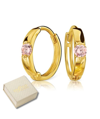 Gold hoop earrings 8k