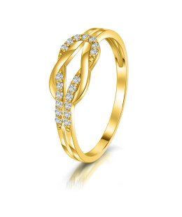 Gold ring 8k with stones