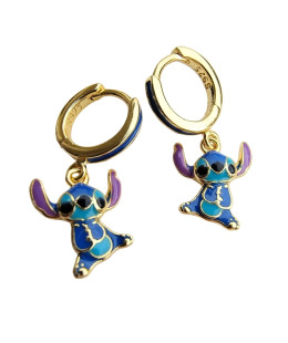 Silver children's earrings cheerful bees