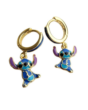 Silver children's earrings cheerful bees