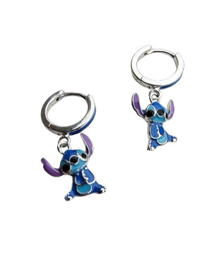 Silver children's earrings cheerful bees