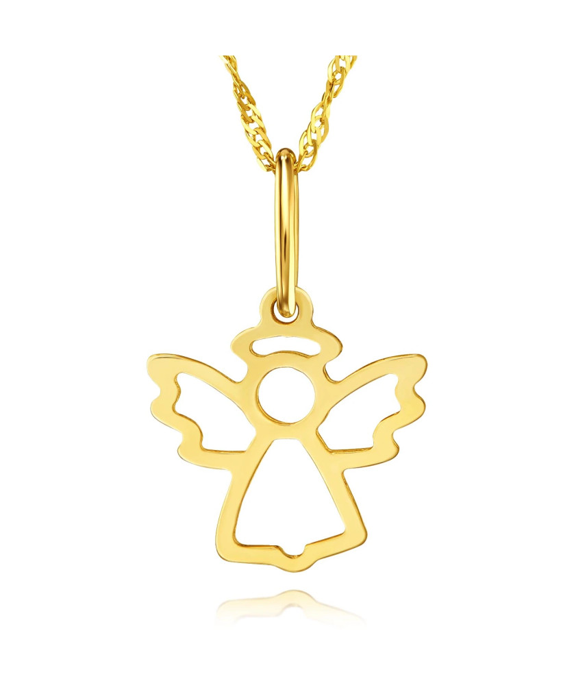 Charming ANGEL small gold pendant