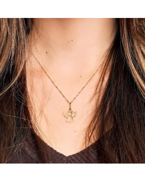 Charming ANGEL small gold pendant