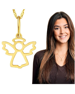 Charming ANGEL small gold pendant