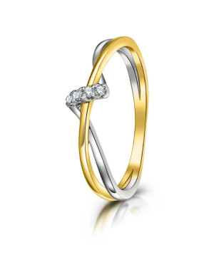 Gold ring 8k with stones