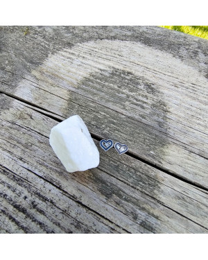 Sterling Silver Heart Stud Earrings