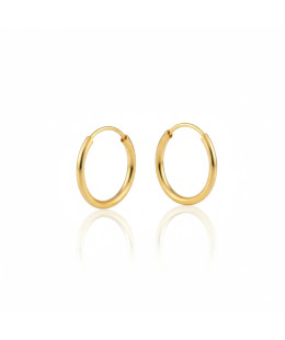 Gold-Plated Classic Hoop Earrings