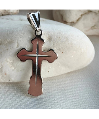 BEAUTIFUL GOLDEN CROSS two-tone Baptism Communion
