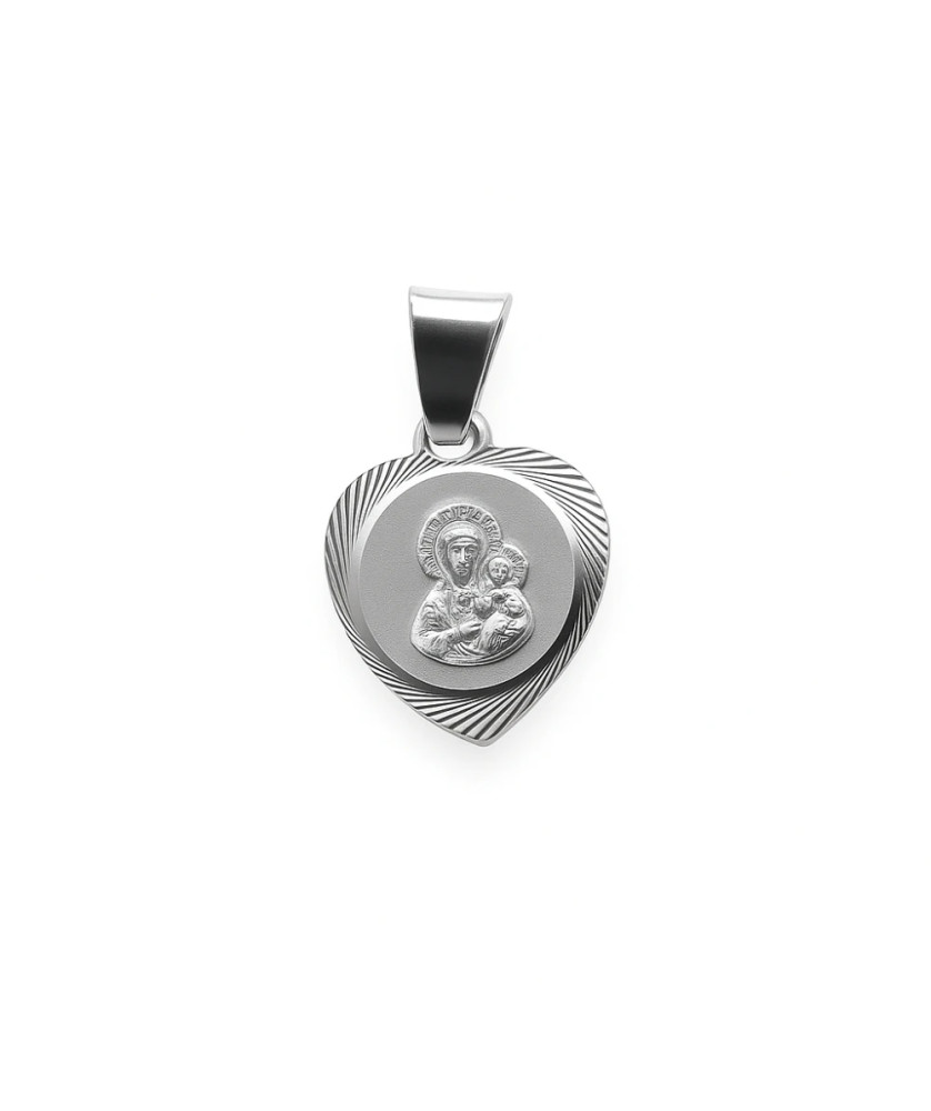 Mary medal with Baby Jesus perfect gift for baptism, communion 14k ...