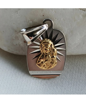 Medal Mary with Child Jesus perfect gift for baptism, communion 14k...