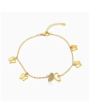 Silver bracelet EKG lifeline