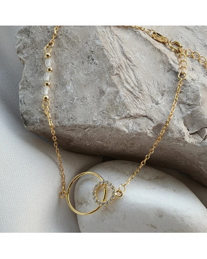 Silver bracelet EKG lifeline