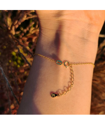 Silver bracelet EKG lifeline