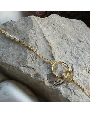 Silver bracelet EKG lifeline