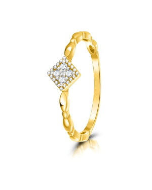 Gold ring 8k with stones