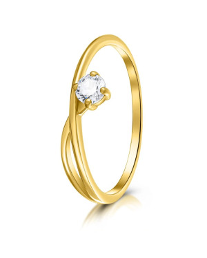 Gold ring 8k with stones