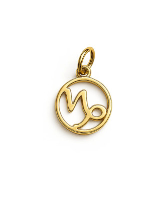 Gold pendant foot charm 14k