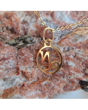 Gold pendant foot charm 14k