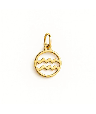 Gold pendant foot charm 14k