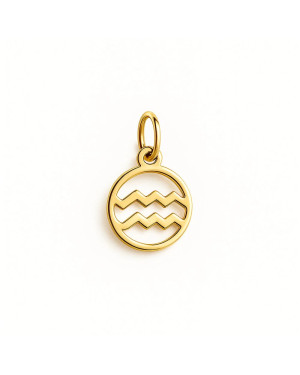 Gold pendant foot charm 14k