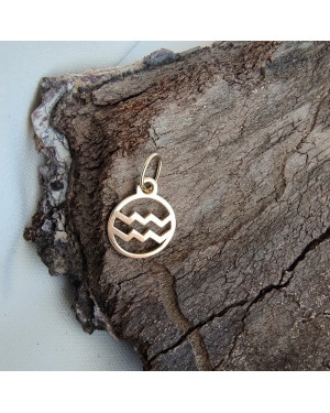 Gold pendant foot charm 14k