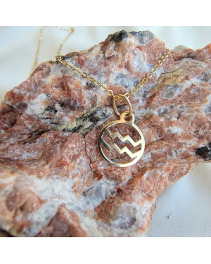 Gold pendant foot charm 14k