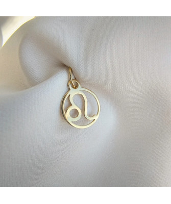 Gold pendant foot charm 14k