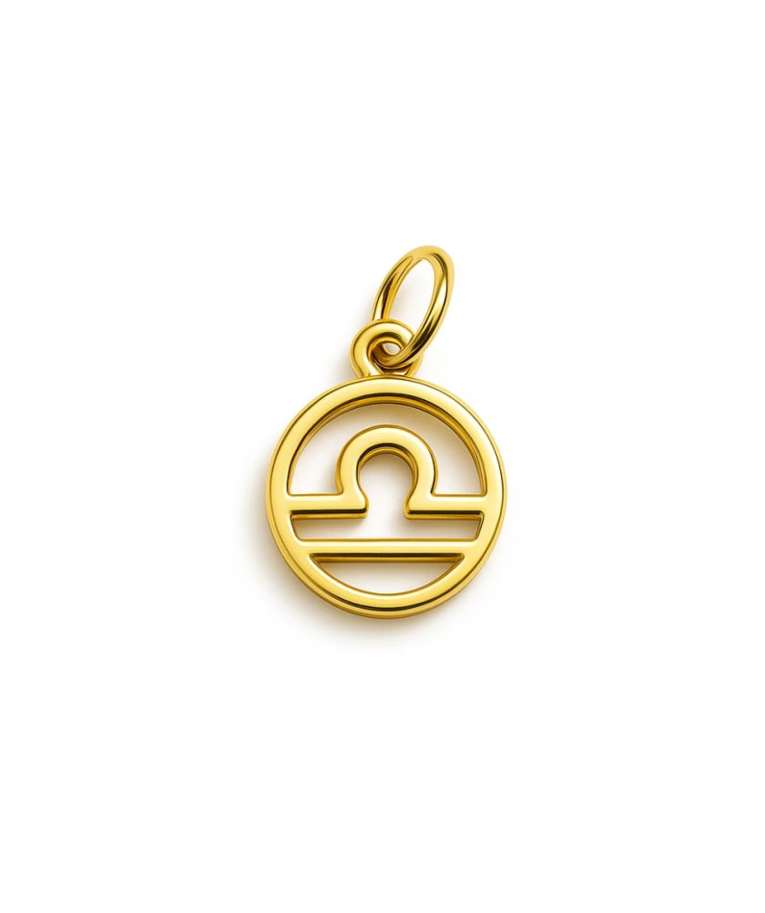 Gold pendant foot charm 14k