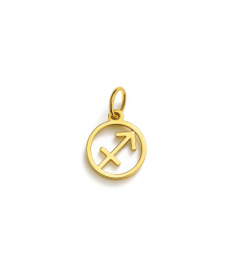 Gold pendant foot charm 14k