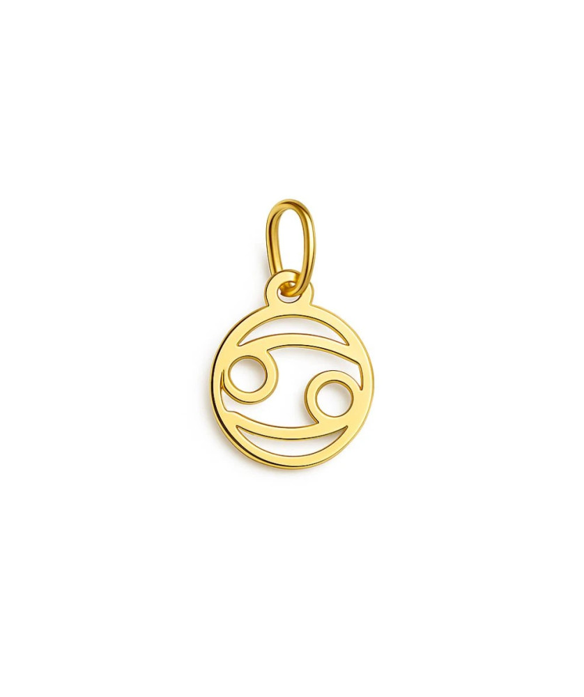 Gold pendant foot charm 14k