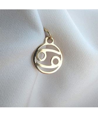 Gold pendant foot charm 14k