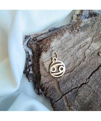 Gold pendant foot charm 14k