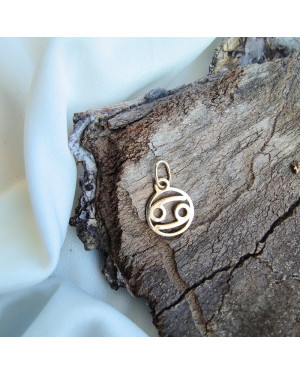 Gold pendant foot charm 14k