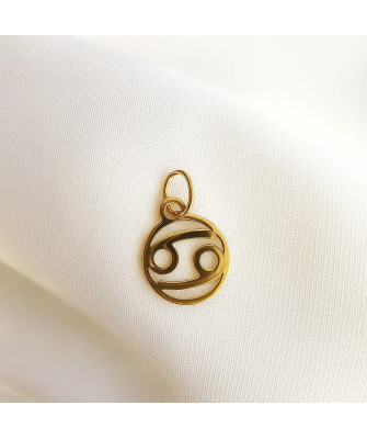 Gold pendant foot charm 14k