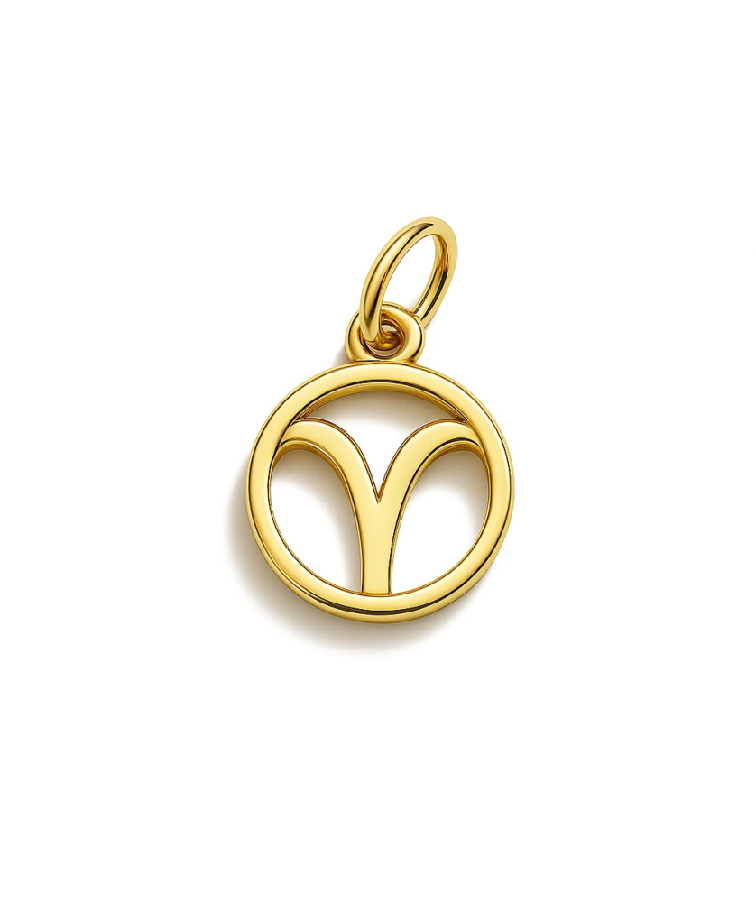 Gold pendant foot charm 14k