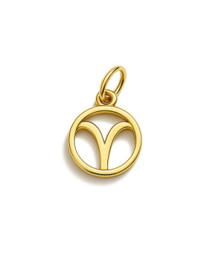Gold pendant foot charm 14k