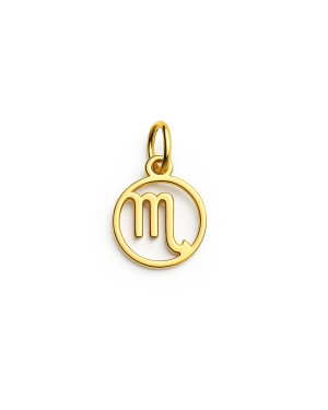Gold pendant foot charm 14k