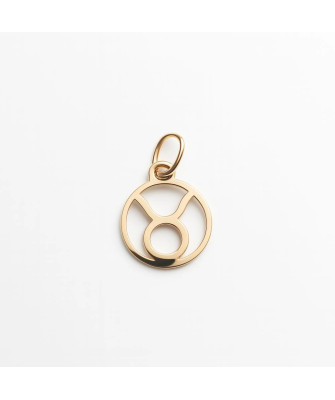 Gold pendant foot charm 14k