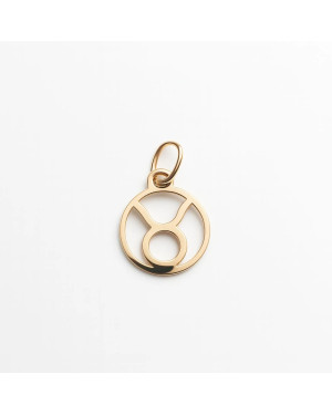 Gold pendant foot charm 14k