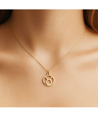 Gold pendant foot charm 14k